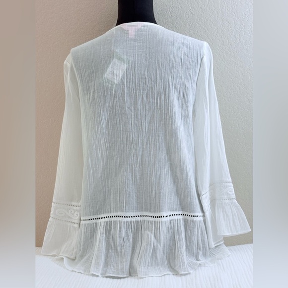 LILLY PULITZER TOP SHIRT BLOUSE WHITE SIZE SMALL NEW WITH TAGS SEE PICS - Picture 14 of 14